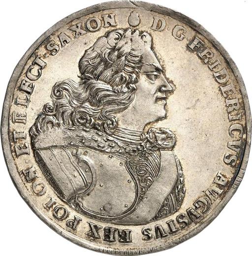 Obverse Thaler no date (1705) "Order of the White Eagle" - Gold Coin Value - Poland, Augustus II