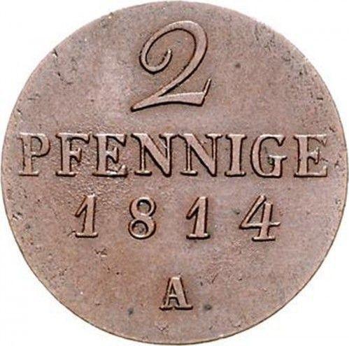 Reverse 2 Pfennig 1814 A - Coin Value - Prussia, Frederick William III