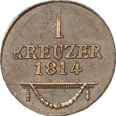 Revers Kreuzer 1814 - Münze Wert - Sachsen-Meiningen, Bernhard II