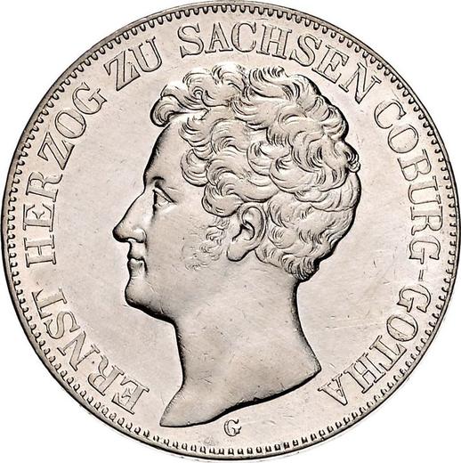 Obverse 2 Thaler 1842 G - Silver Coin Value - Saxe-Coburg and Gotha, Ernest I