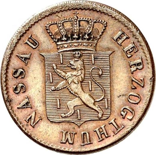 Obverse Heller 1842 -  Coin Value - Nassau, Adolphe