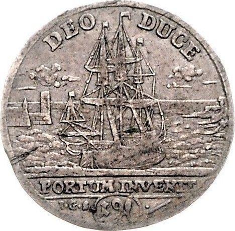 Awers monety - 1 grosz 1717 IGS "Na śmierć Anny Zofii" - cena srebrnej monety - Polska, August II Mocny