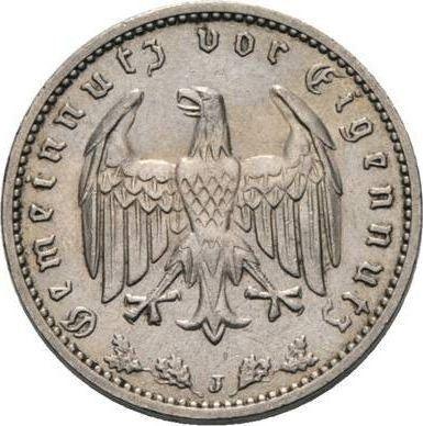Reverso 1 Reichsmark 1936 J "Tipo 1933-1939" - valor de la moneda  - Alemania, Alemania nazi