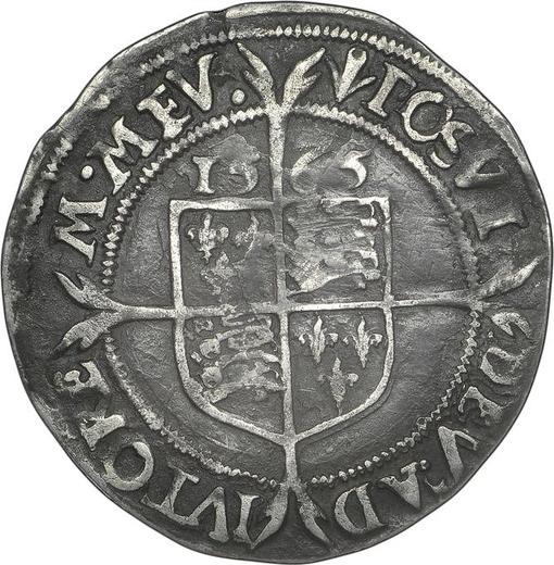 Reverse Sixpence 1565 "Third issues" Large portrait - Silver Coin Value - United Kingdom, Elizabeth I