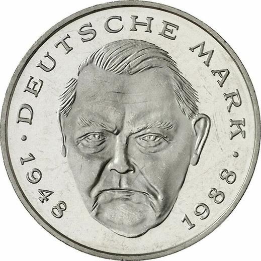 Avers 2 Mark 1998 J "Ludwig Erhard" - Münze Wert - Deutschland, BRD