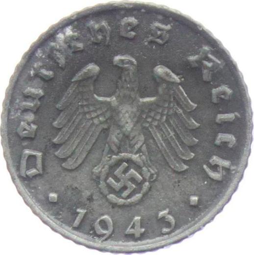 Reverse 5 Reichspfennig 1943 G "Type 1940-1944" -  Coin Value - Germany, Third Reich