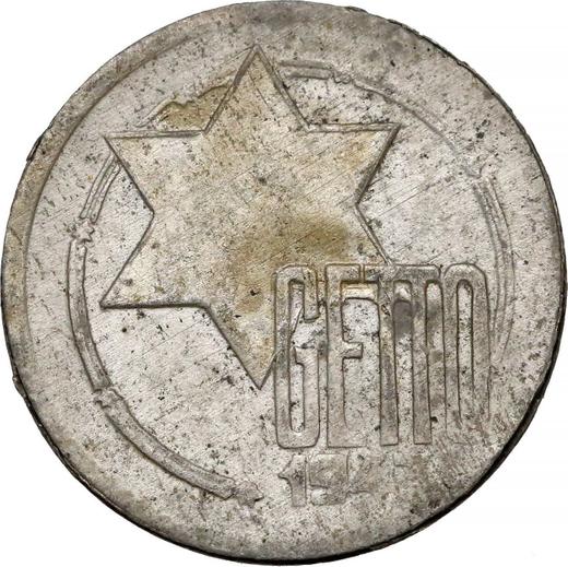 Obverse 5 Mark 1943 "Litzmannstadt Ghetto" Magnesium -  Coin Value - Poland, German Occupation