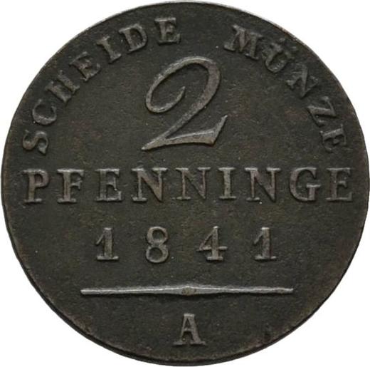 Reverse 2 Pfennig 1841 A - Coin Value - Prussia, Frederick William IV