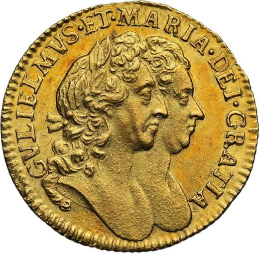 Obverse Half Guinea 1691 "Second busts" - Gold Coin Value - United Kingdom, William III and Mary II