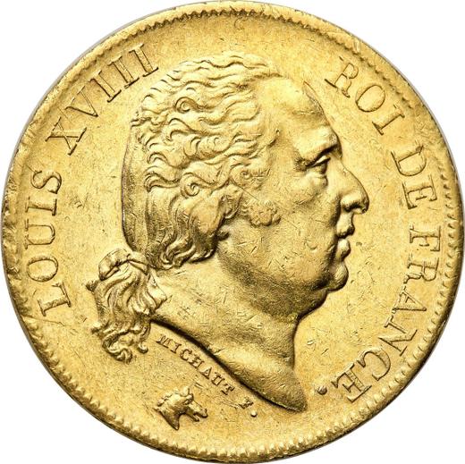 Avers 40 Francs 1816 A "Typ 1816-1824" - Goldmünze Wert - Frankreich, Ludwig XVIII
