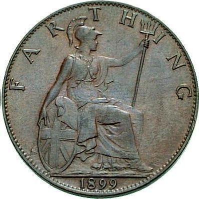 Rewers monety - 1 farthing 1899 TB - cena  monety - Wielka Brytania, Wiktoria