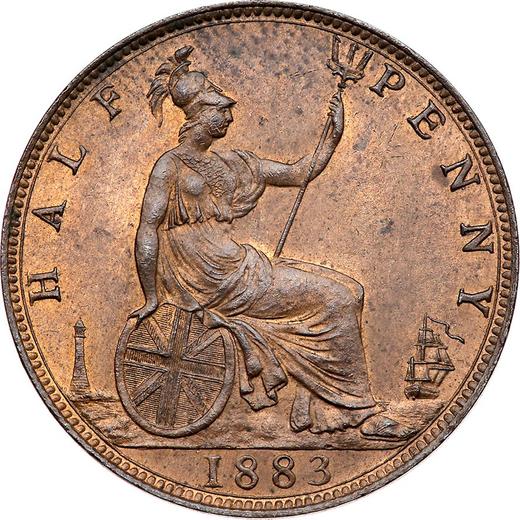 Reverse Halfpenny 1883 -  Coin Value - United Kingdom, Victoria