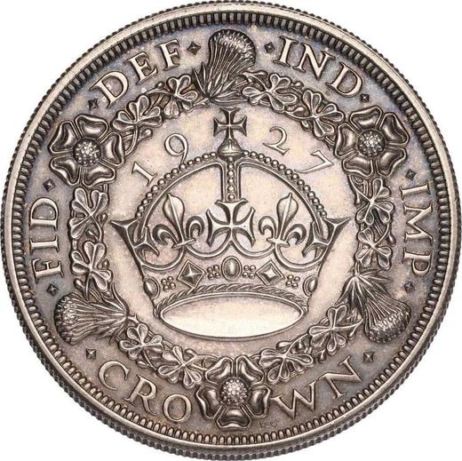 Reverso 1 Corona 1927 - valor de la moneda de plata - Gran Bretaña, Jorge V