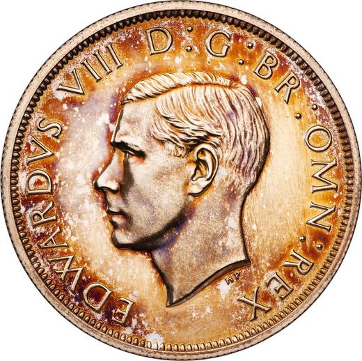 Avers Probe 1/2 Krone 1937 HP - Silbermünze Wert - Großbritannien, Eduard VIII