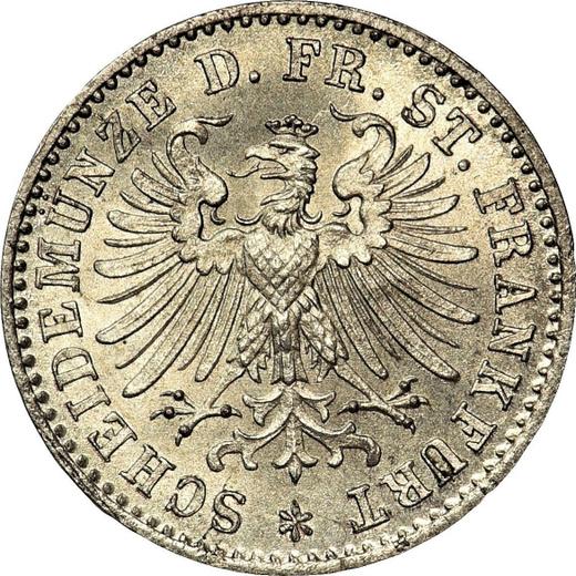 Obverse Kreuzer 1866 - Silver Coin Value - Frankfurt am Main, Free City