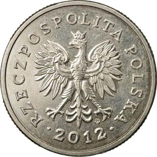 Obverse 1 Zloty 2012 MW -  Coin Value - Poland, III Republic after denomination