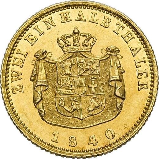 Reverse 2 1/2 Thaler 1840 - Gold Coin Value - Mecklenburg-Schwerin, Paul Friedrich