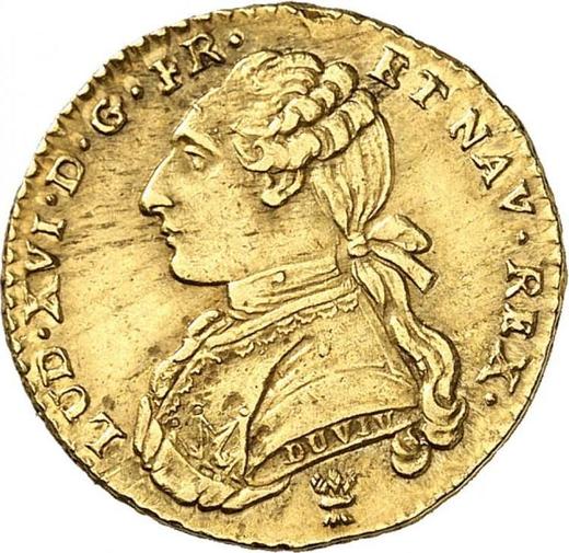 Anverso Medio Louis d'Or 1777 I - valor de la moneda de oro - Francia, Luis XVI