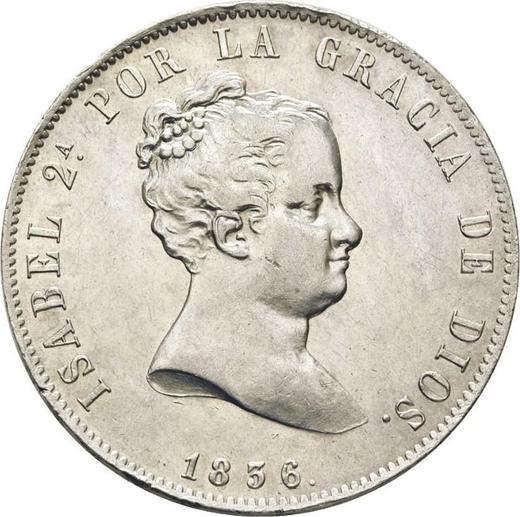 Obverse 20 Reales 1836 M CR - Silver Coin Value - Spain, Isabella II