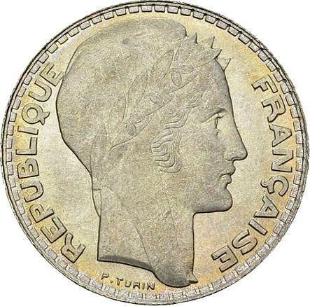 Аверс монеты - 10 франков 1932 года "Тип 1929-1939" - цена серебряной монеты - Франция, Третья республика