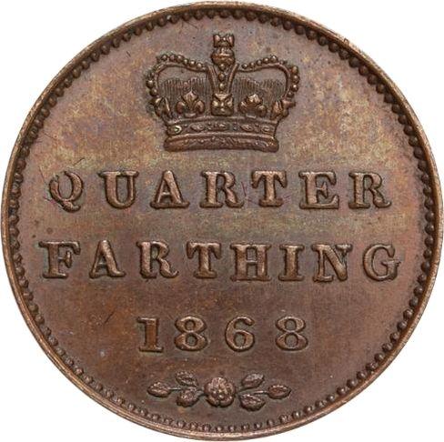 Reverse Quarter Farthing 1868 -  Coin Value - United Kingdom, Victoria