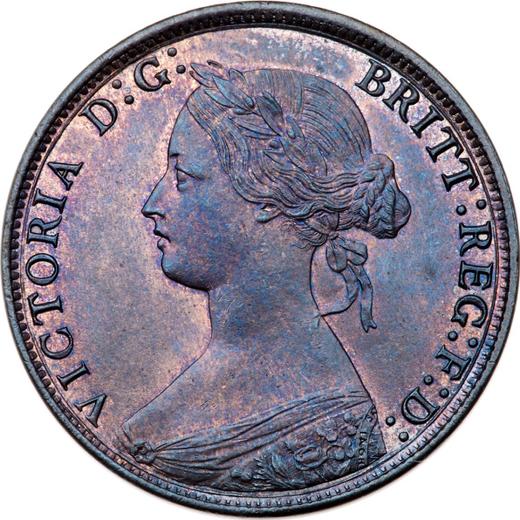 Obverse Halfpenny 1866 -  Coin Value - United Kingdom, Victoria