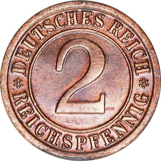 Obverse 2 Reichspfennig 1936 F -  Coin Value - Germany, Weimar Republic