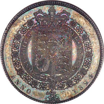 Reverse Halfcrown 1824 BP "Type 1823-1824" - Silver Coin Value - United Kingdom, George IV