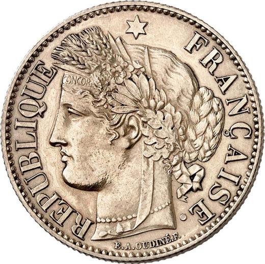 Avers 2 Franken 1878 A "Mit Slogan" - Silbermünze Wert - Frankreich, Dritte Republik