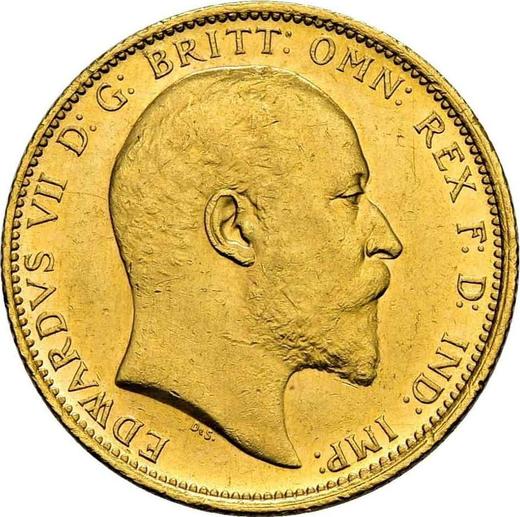 Obverse Sovereign 1906 S - Gold Coin Value - Australia, Edward VII
