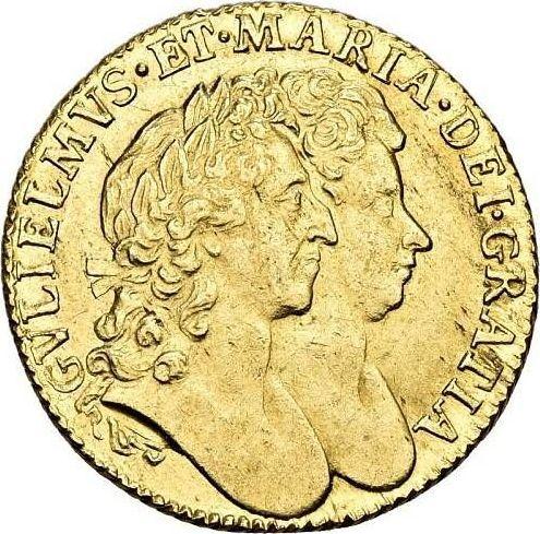 Obverse Guinea 1691 - Gold Coin Value - United Kingdom, William III and Mary II