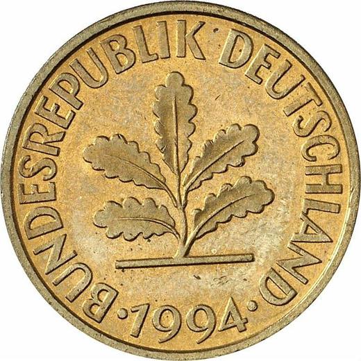 Reverse 10 Pfennig 1994 F -  Coin Value - Germany, FRG