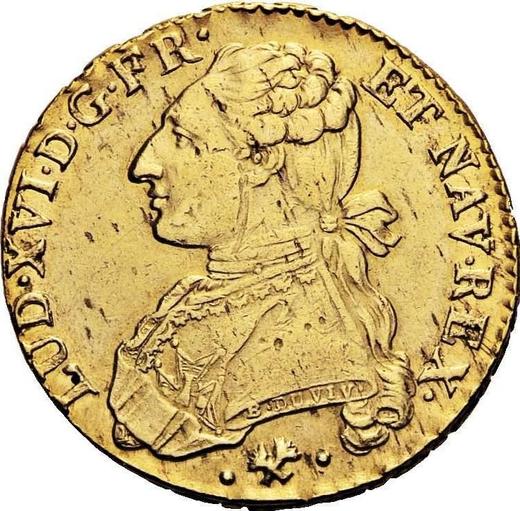 Obverse Double Louis d'Or 1776 L - Gold Coin Value - France, Louis XVI