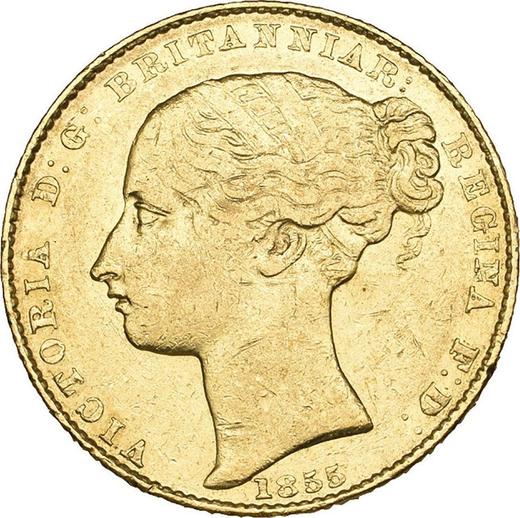 Obverse Sovereign 1855 "Type 1855-1856" - Gold Coin Value - Australia, Victoria