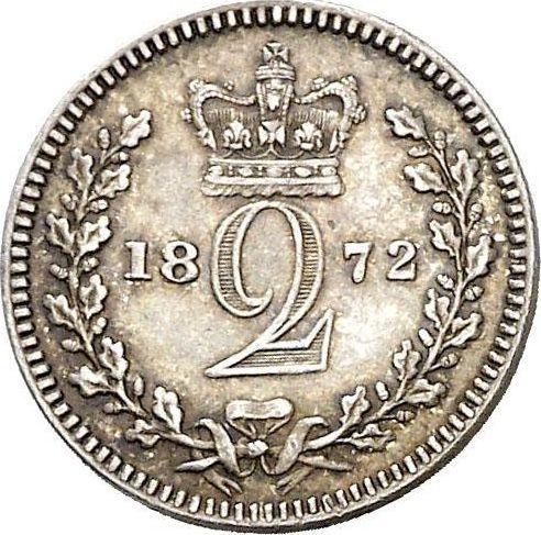 Reverso 2 peniques 1872 - valor de la moneda de plata - Gran Bretaña, Victoria