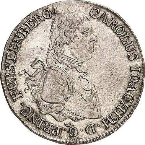 Obverse 10 Kreuzer 1804 W - Silver Coin Value - Furstenberg, Karl Joachim