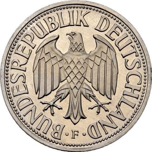 Reverse 1 Mark 1960 F - Coin Value - Germany, FRG