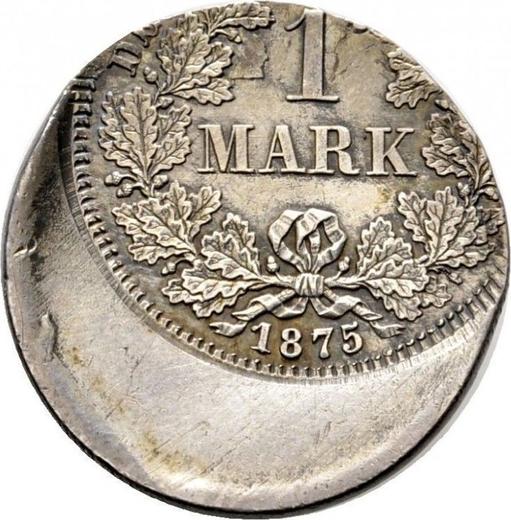 Obverse 1 Mark 1873-1887 "Type 1873-1887" Off-center strike - Silver Coin Value - Germany, German Empire