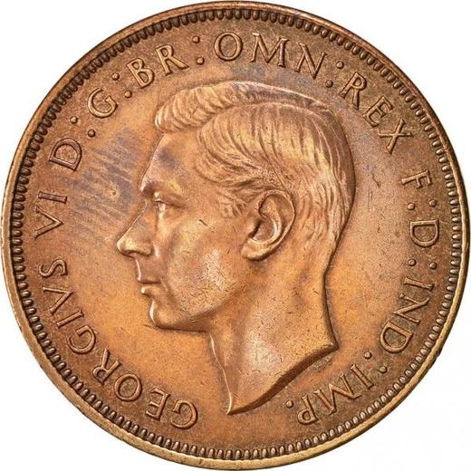 Аверс монеты - Пенни 1948 года HP "Тип 1937-1948" - цена  монеты - Великобритания, Георг VI
