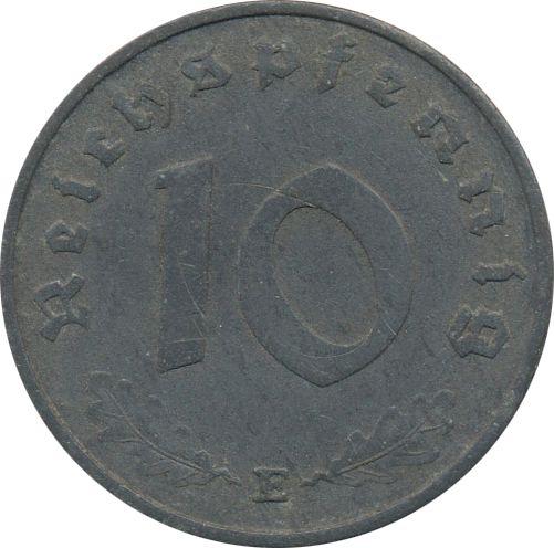 Obverse 10 Reichspfennig 1943 E "Type 1940-1945" -  Coin Value - Germany, Third Reich