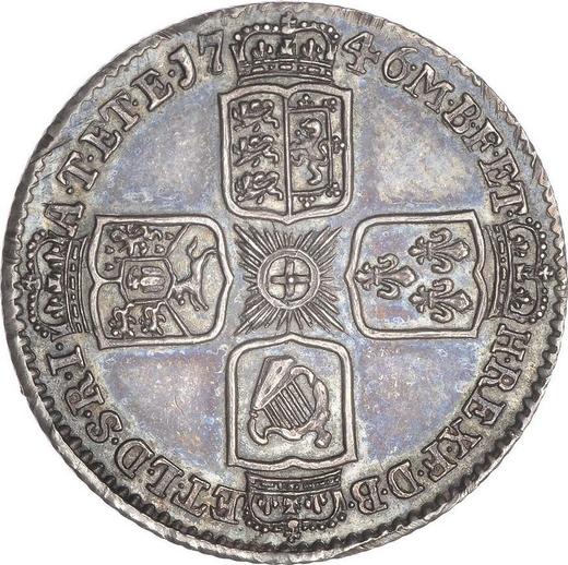 Reverse Sixpence 1746 "Old Head" - Silver Coin Value - United Kingdom, George II