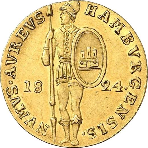 Obverse Ducat 1824 - Coin Value - Hamburg, Free City