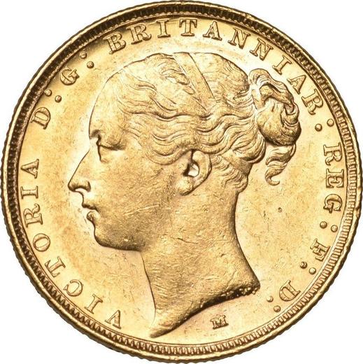 Avers Sovereign 1887 M WW "St. Georg" - Goldmünze Wert - Australien, Victoria