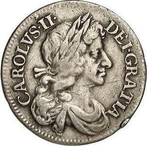 Obverse Fourpence (Groat) 1672 - Silver Coin Value - United Kingdom, Charles II