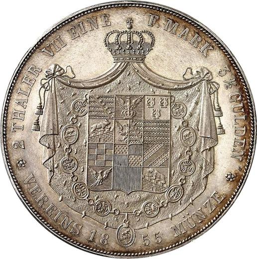 Reverse 2 Thaler 1855 A - Silver Coin Value - Anhalt-Bernburg, Alexander Karl