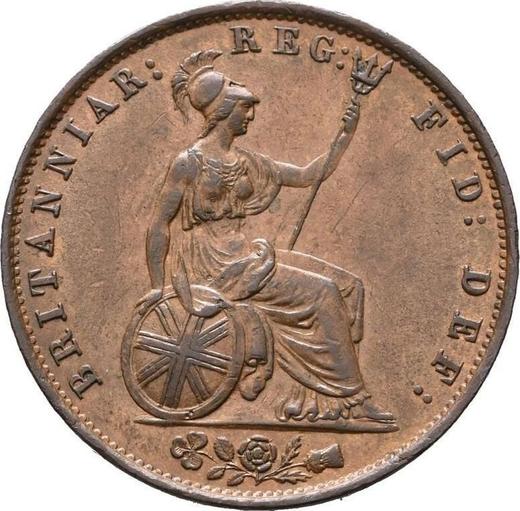 Reverso Medio Penique 1855 WW - valor de la moneda  - Gran Bretaña, Victoria