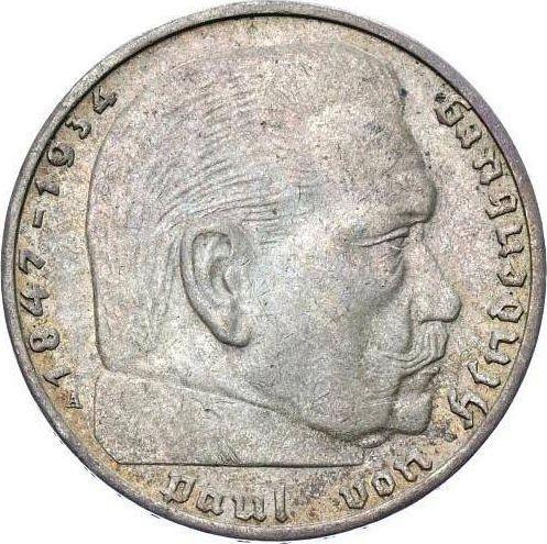 Obverse 2 Reichsmark 1938 A "Type 1936-1939" - Silver Coin Value - Germany, Third Reich