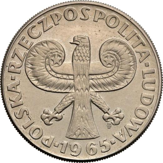 Avers Probe 10 Zlotych 1965 MW "Sigismundssäule" 31 mm Kupfernickel - Münze Wert - Polen, Volksrepublik Polen