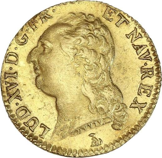 Obverse Louis d'Or 1787 T - Gold Coin Value - France, Louis XVI