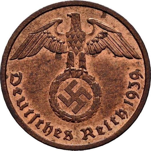 Reverse 2 Reichspfennig 1939 F "Type 1936-1940" -  Coin Value - Germany, Third Reich